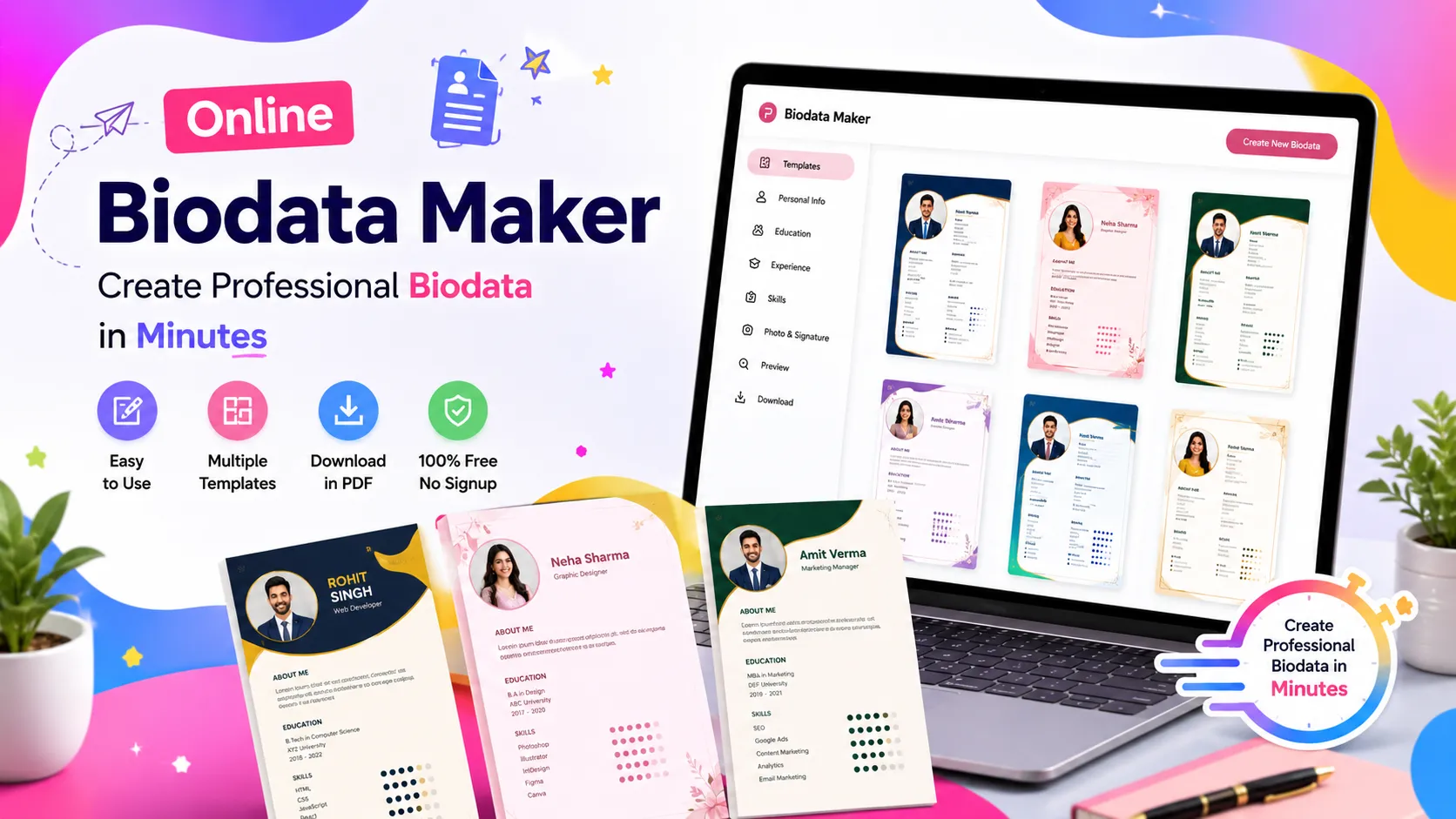 Online Biodata Maker – Create Professional Biodata in Minutes